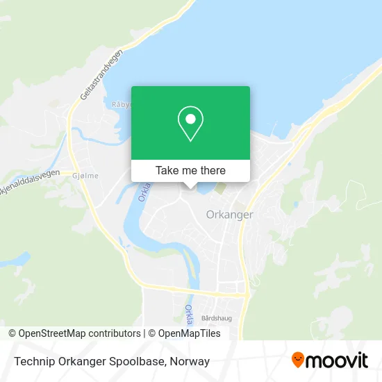Technip Orkanger Spoolbase map