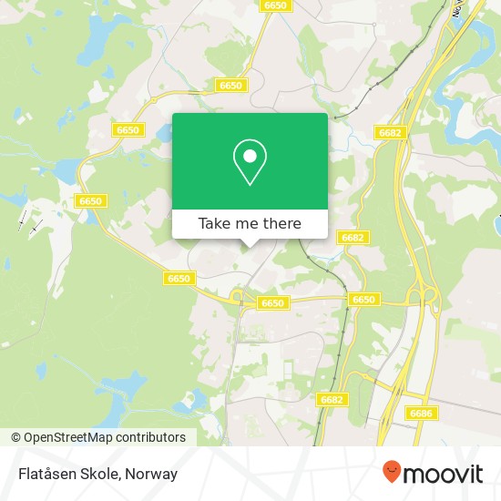 Flatåsen Skole map