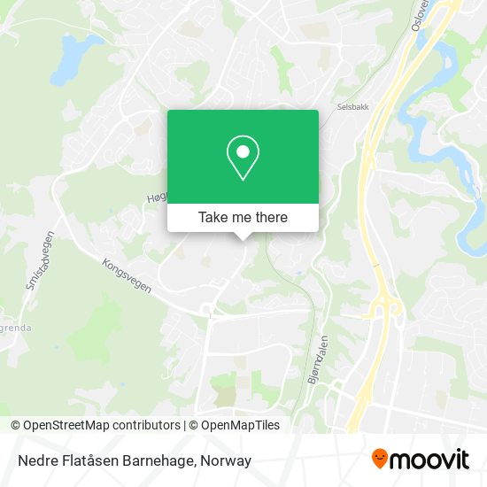 Nedre Flatåsen Barnehage map