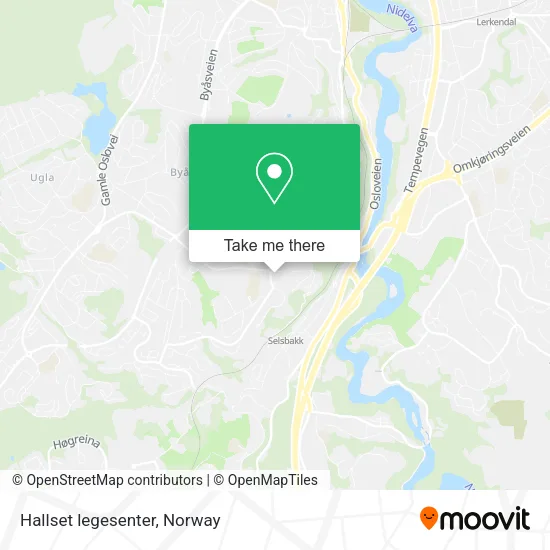 Hallset legesenter map