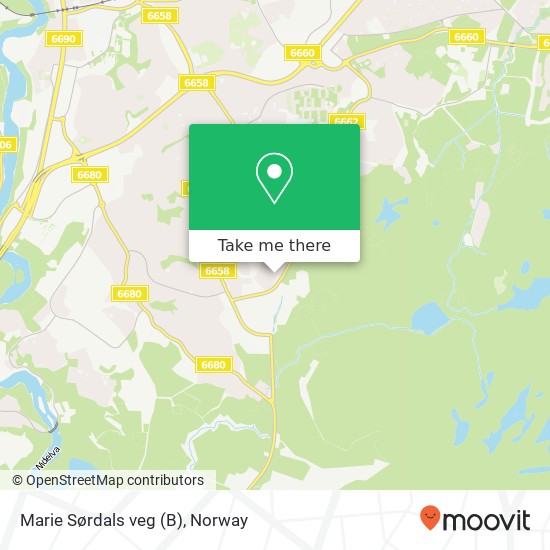 Marie Sørdals veg (B) map
