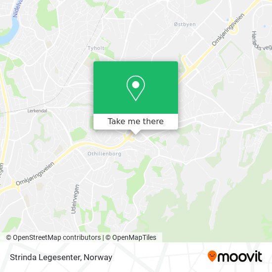 Strinda Legesenter map