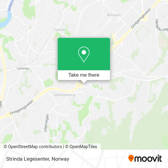 Strinda Legesenter map
