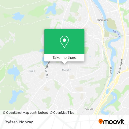 Byåsen map