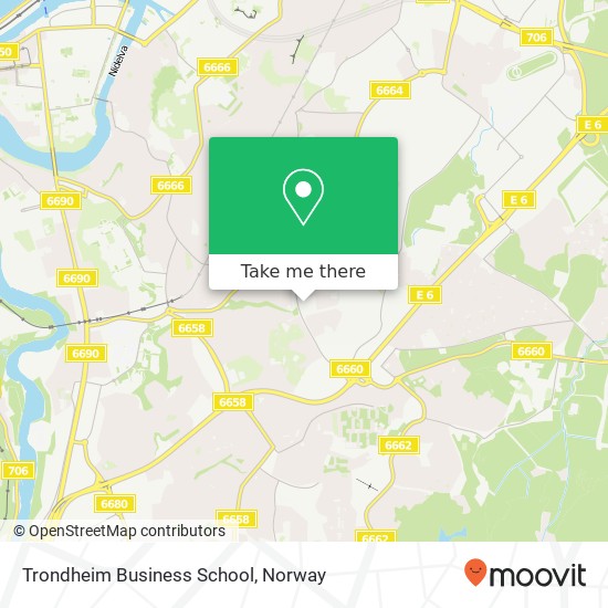 Trondheim Business School map