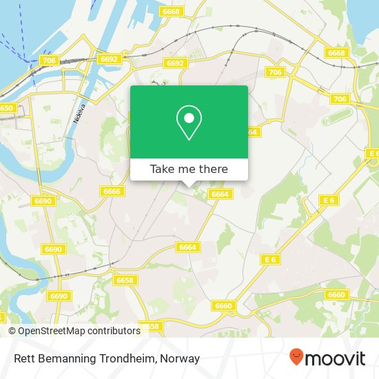 Rett Bemanning Trondheim map