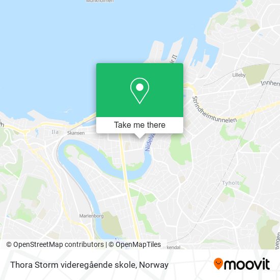 Thora Storm videregående skole map