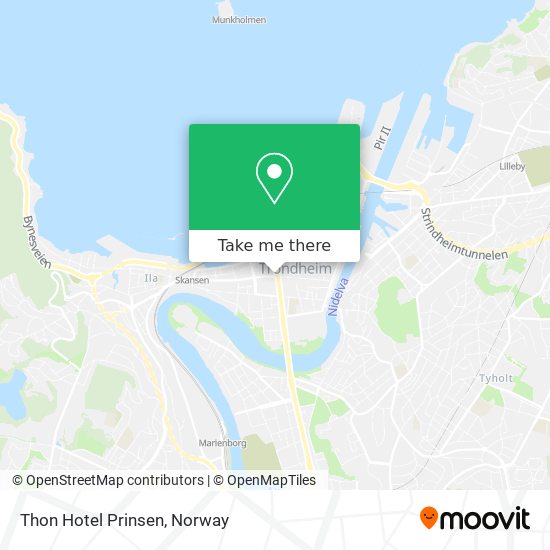 Thon Hotel Prinsen map