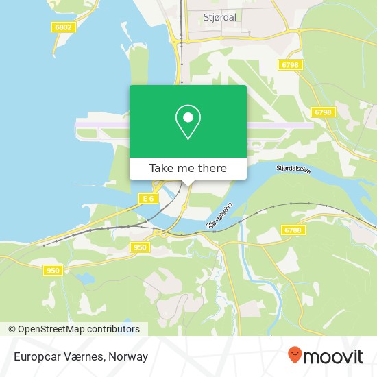 Europcar Værnes map