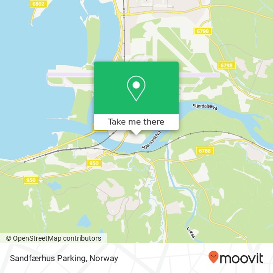 Sandfærhus Parking map