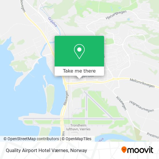 Quality Airport Hotel Værnes map