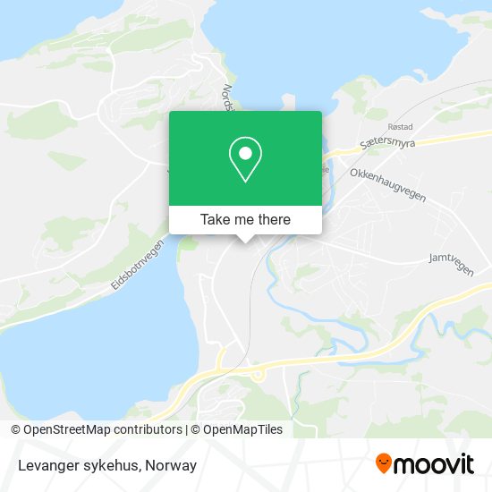 Levanger sykehus map