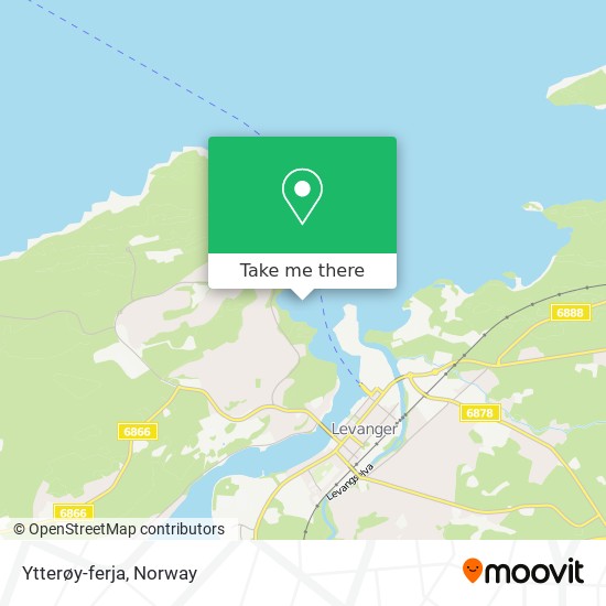 Ytterøy-ferja map