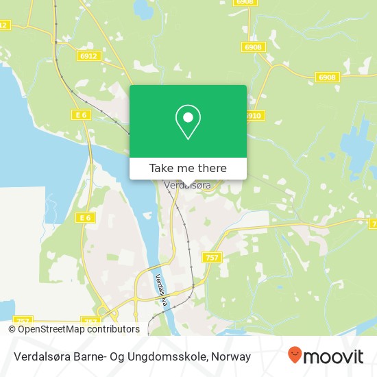 Verdalsøra Barne- Og Ungdomsskole map