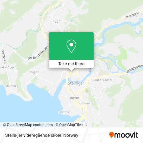 Steinkjer videregående skole map