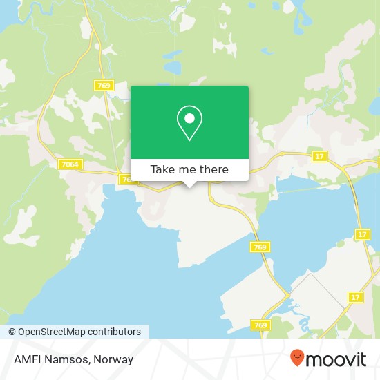 AMFI Namsos map
