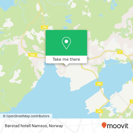 Børstad hotell Namsos map