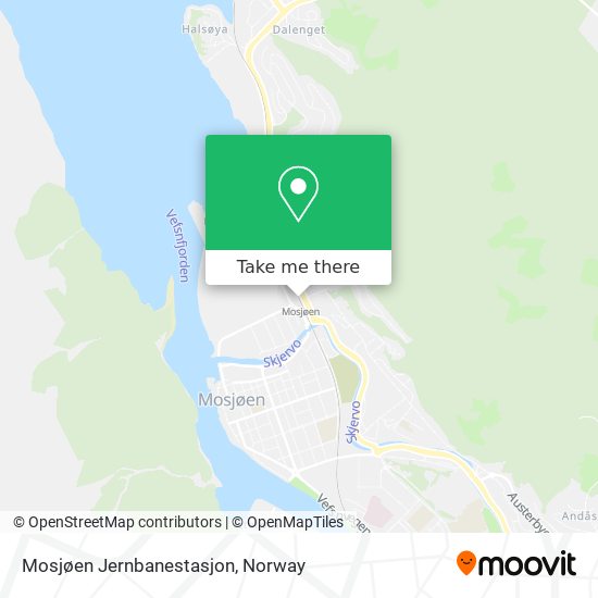 Mosjøen Jernbanestasjon map