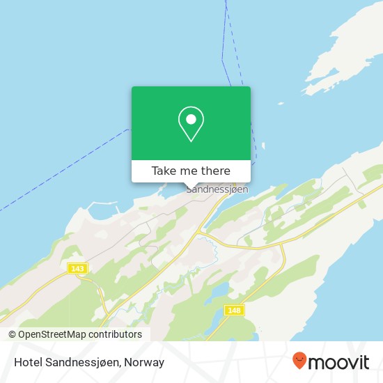 Hotel Sandnessjøen map