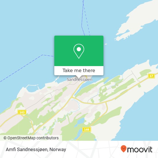 Amfi Sandnessjøen map