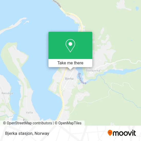 Bjerka stasjon map