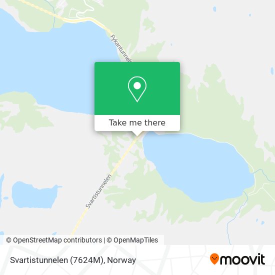 Svartistunnelen (7624M) map