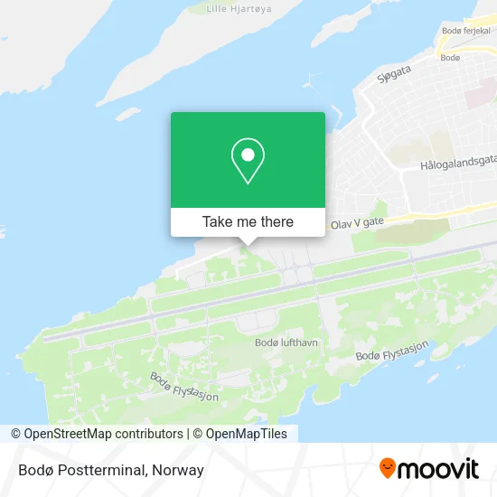 Bodø Postterminal map