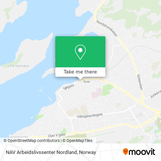 NAV Arbeidslivssenter Nordland map