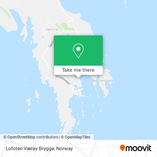 Lofoten Værøy Brygge map