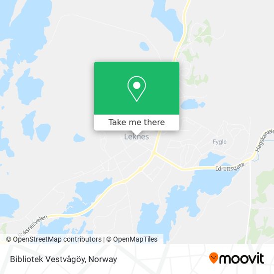 Bibliotek Vestvågöy map