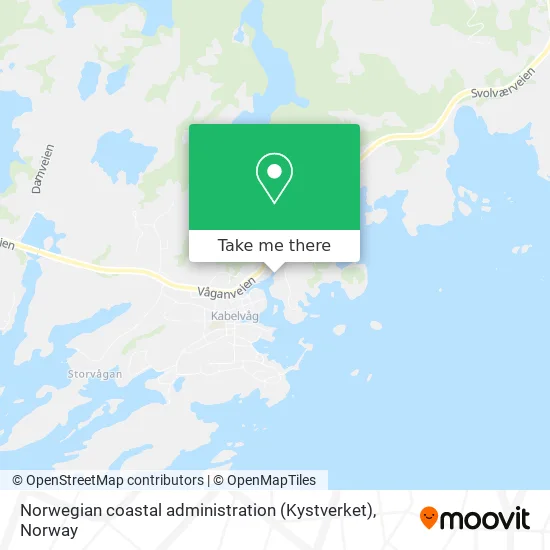 Norwegian coastal administration (Kystverket) map