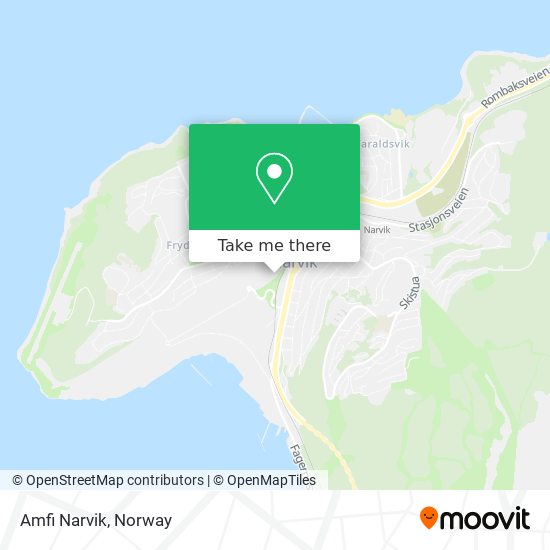 Amfi Narvik map