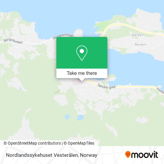 Nordlandssykehuset Vesterålen map