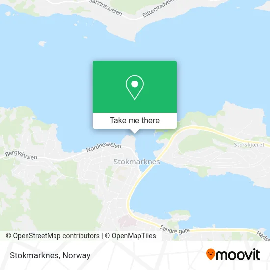 Stokmarknes map