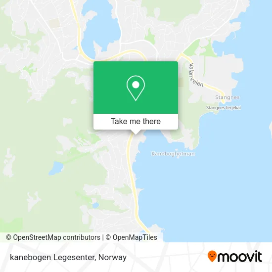 kanebogen Legesenter map