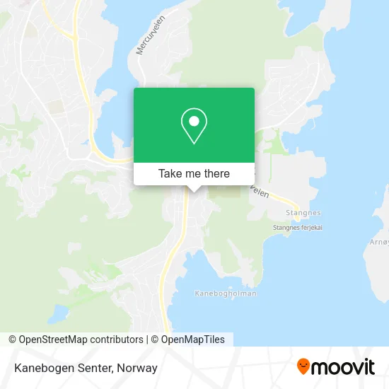 Kanebogen Senter map