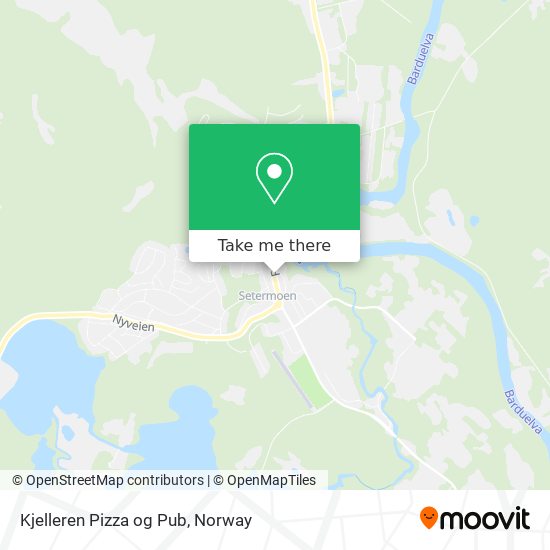 Kjelleren Pizza og Pub map