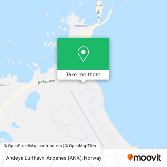 Andøya Lufthavn, Andenes (ANX) map