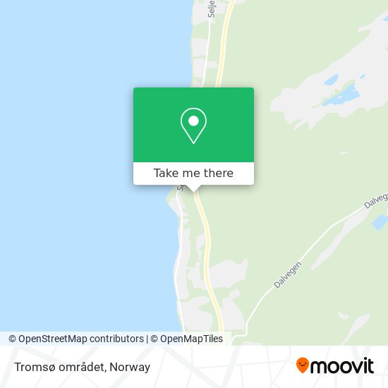 Tromsø området map