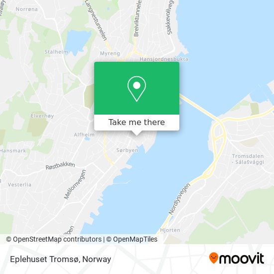 Eplehuset Tromsø map