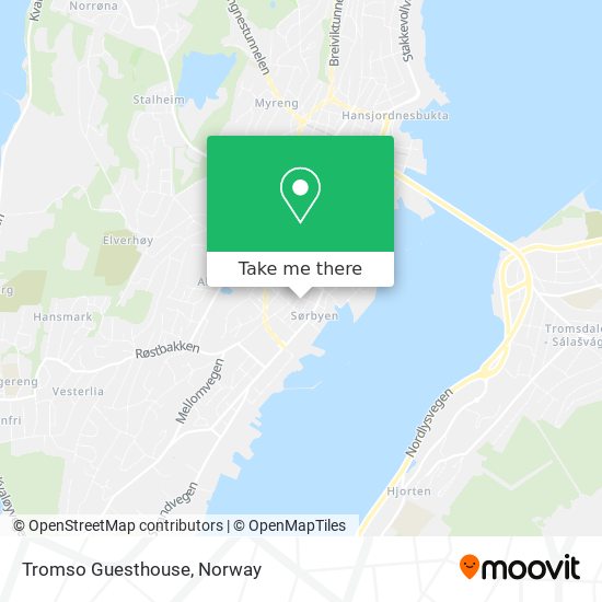 Tromso Guesthouse map