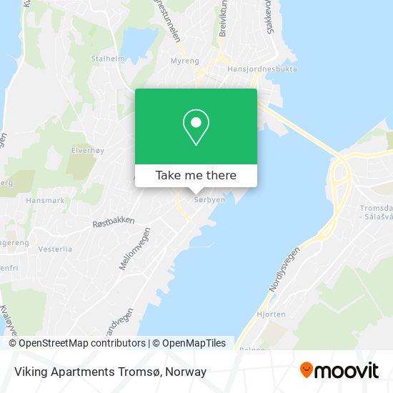 Viking Apartments Tromsø map