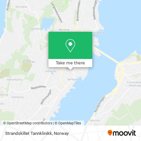 Strandskillet Tannklinikk map