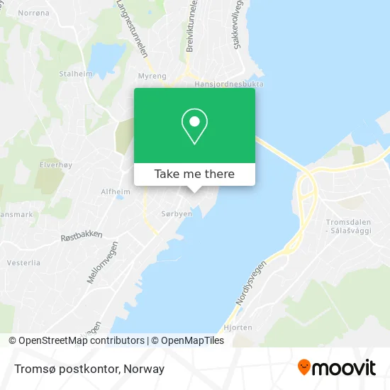 Tromsø postkontor map