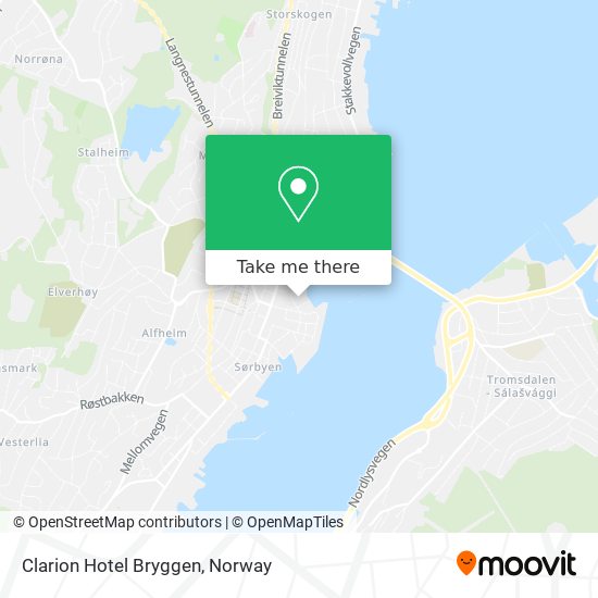 Clarion Hotel Bryggen map