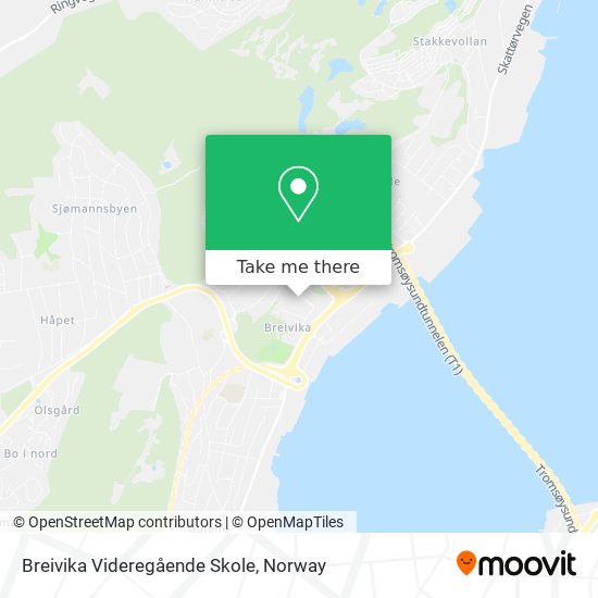 Breivika Videregående Skole map