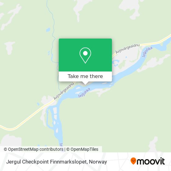 Jergul Checkpoint Finnmarkslopet map