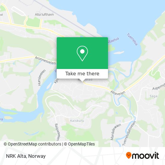 NRK Alta map