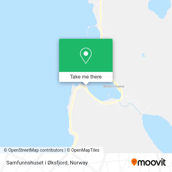 Samfunnshuset i Øksfjord map