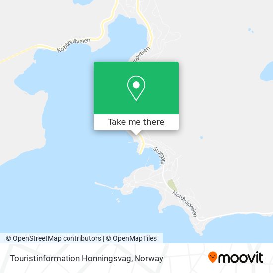 Touristinformation Honningsvag map